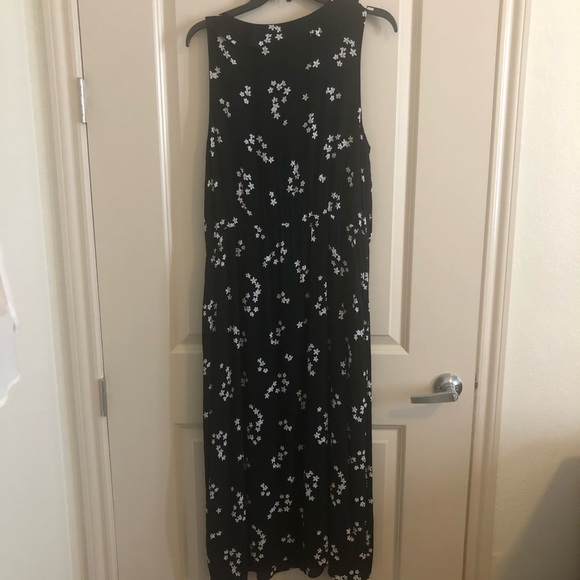 NWOT J.JILL Sleeveless Ruffle-Trimmed Maxi Dress - Picture 3 of 6